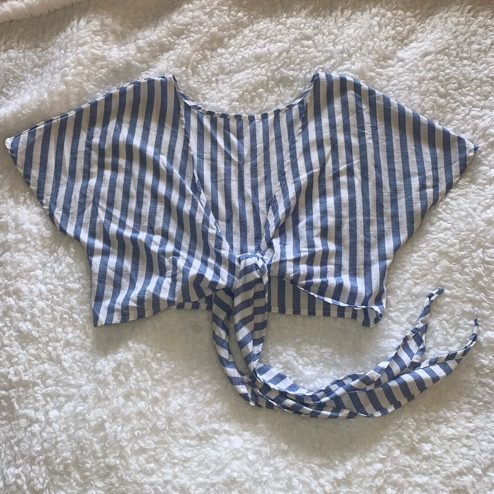 ADORABLE BEACHY WRAP CROP TOP